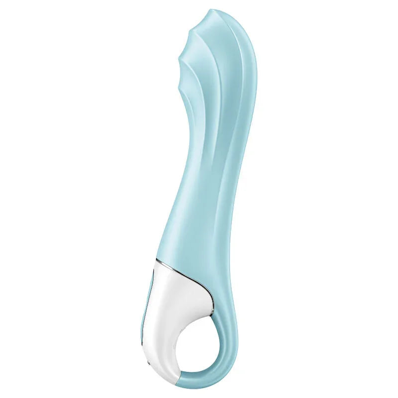 SATISFYER - AIR PUMP VIBRATOR 5+ INFLATABLE G-SPOT VIBRATOR APP BLUE - Happytoys Sexshop: online sex shop for Feeling Happy & Easy 😊 - Discreet geleverd