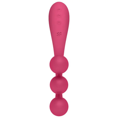 SATISFYER - TRI BALL 1 MULTI VIBRATOR RED - Happytoys Sexshop: online sex shop for Feeling Happy & Easy 😊 - Discreet geleverd