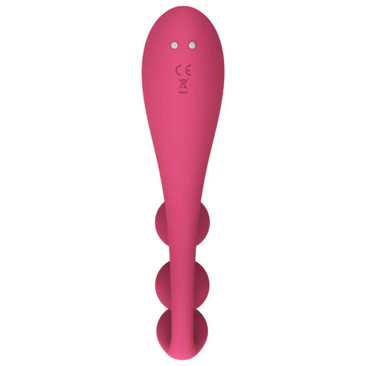 SATISFYER - TRI BALL 1 MULTI VIBRATOR RED - Happytoys Sexshop: online sex shop for Feeling Happy & Easy 😊 - Discreet geleverd