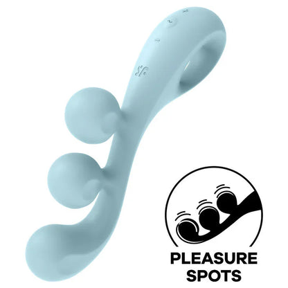 SATISFYER - TRI BALL 2 MULTI VIBRATOR BLUE - Happytoys Sexshop: online sex shop for Feeling Happy & Easy 😊 - Discreet geleverd