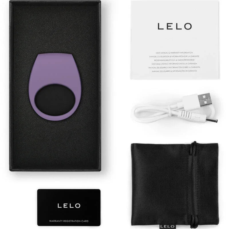 LELO - TOR 3 VIOLET VIBRATOR RING - Happytoys Sexshop: online sex shop for Feeling Happy & Easy 😊 - Discreet geleverd