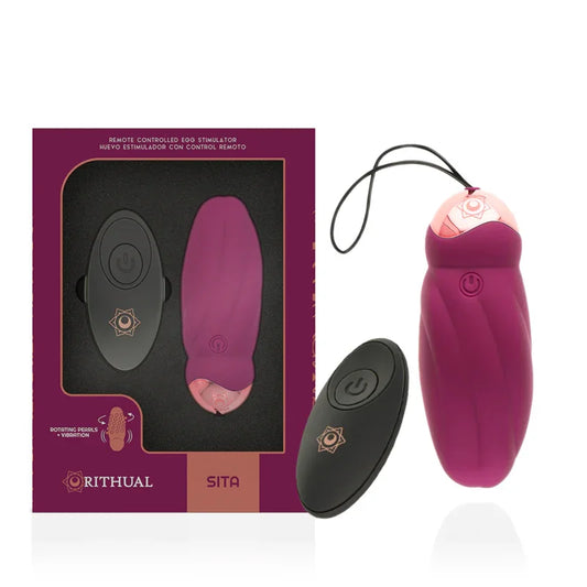 RITHUAL - SITA EGG REMOTE CONTROL BEAD ROTATION + VIBRATION - Happytoys Sexshop: online sex shop for Feeling Happy & Easy 😊 - Discreet geleverd