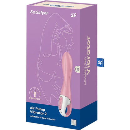 SATISFYER - AIR PUMP VIBRATOR 2 PINK - Happytoys Sexshop: online sex shop for Feeling Happy & Easy 😊 - Discreet geleverd