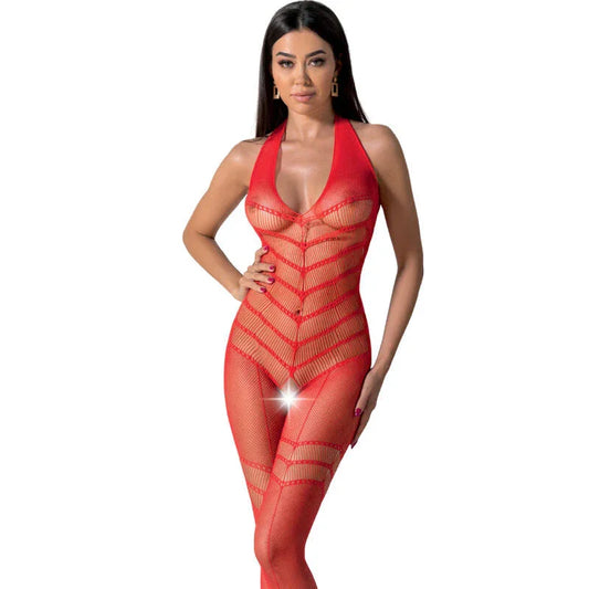 PASSION - BS100 BODYSTOCKING BLACK ONE SIZE - Happytoys Sexshop: online sex shop for Feeling Happy & Easy 😊 - Discreet geleverd