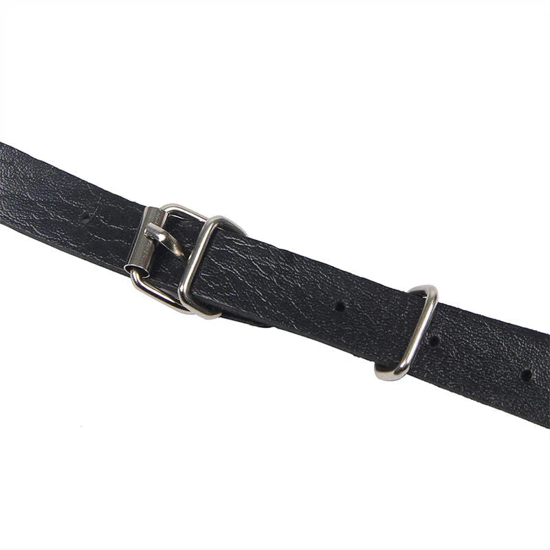 SUBBLIME - CHEST HARNESS WITH BIG RING CHAINS ONE SIZE - Happytoys Sexshop: online sex shop for Feeling Happy & Easy 😊 - Discreet geleverd