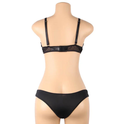 SUBBLIME - TWO PIECE SET OF TRANSPARENCY BRA AND S/M STRIPS - Happytoys Sexshop: online sex shop for Feeling Happy & Easy 😊 - Discreet geleverd