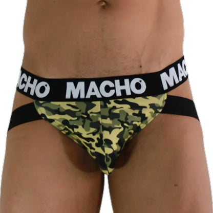 MACHO - MX28MV JOCK MILITARY GREEN S - Happytoys Sexshop: online sex shop for Feeling Happy & Easy 😊 - Discreet geleverd