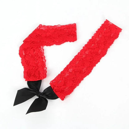 SUBBLIME - 952068 SHORT FISHNET DRESS WITH BLACK AND RED STITCHING ONE SIZE - Happytoys Sexshop: online sex shop for Feeling Happy & Easy 😊 - Discreet geleverd