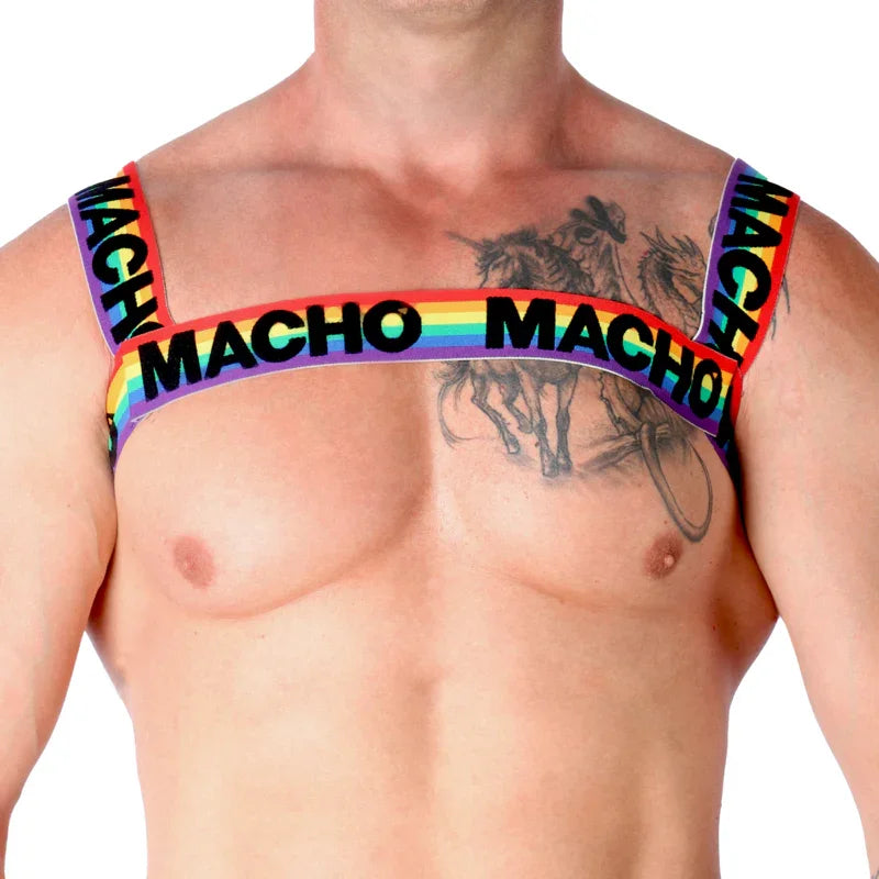 MACHO - DOUBLE HARNESS PRIDE LIMITED - Happytoys Sexshop: online sex shop for Feeling Happy & Easy 😊 - Discreet geleverd