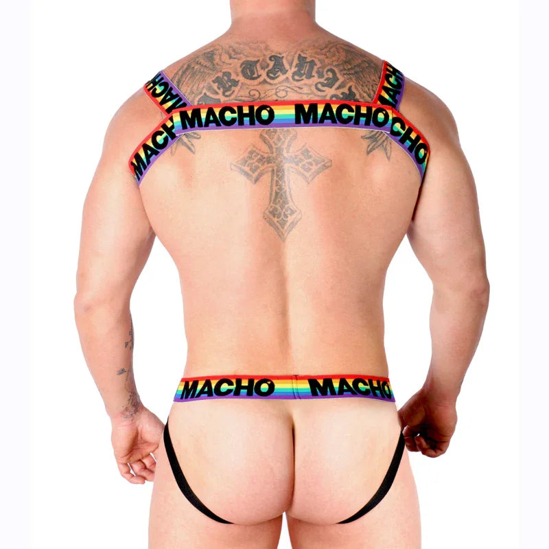 MACHO - DOUBLE HARNESS PRIDE LIMITED - Happytoys Sexshop: online sex shop for Feeling Happy & Easy 😊 - Discreet geleverd