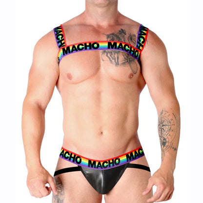 MACHO - DOUBLE HARNESS PRIDE LIMITED - Happytoys Sexshop: online sex shop for Feeling Happy & Easy 😊 - Discreet geleverd
