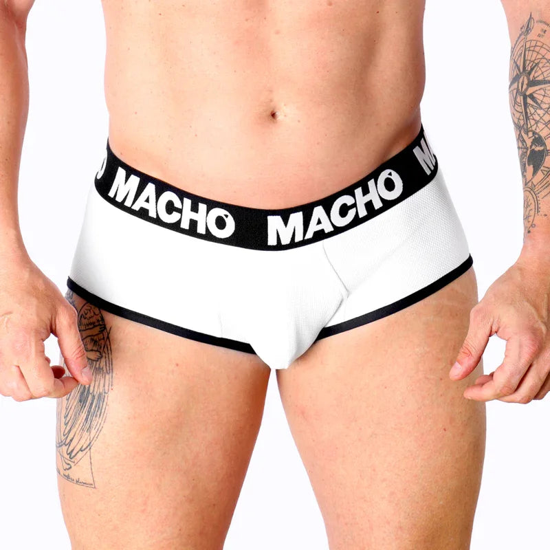 MACHO - MS30BL SLIP WHITE S - Happytoys Sexshop: online sex shop for Feeling Happy & Easy 😊 - Discreet geleverd
