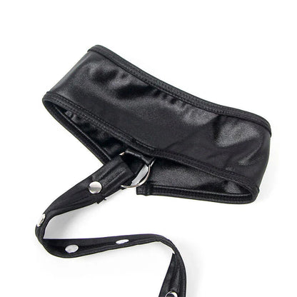 SUBBLIME - 954406 LEATHER BONDAGE DRESS BLACK S/M - Happytoys Sexshop: online sex shop for Feeling Happy & Easy 😊 - Discreet geleverd