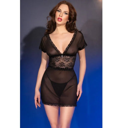 CHILIROSE - CR 4830 BABYDOLL BLACK XL - Happytoys Sexshop: online sex shop for Feeling Happy & Easy 😊 - Discreet geleverd