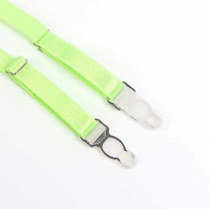 SUBBLIME - 955328 BRA SET WITH LACE AND GARTER LINES GREEN AND BLUE L/XL - Happytoys Sexshop: online sex shop for Feeling Happy & Easy 😊 - Discreet geleverd