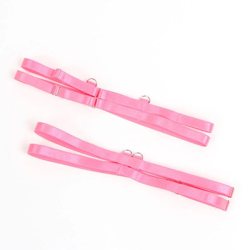 SUBBLIME - 955366 BRA SET WITH LACE AND GARTER LINES PINK AND PURPLE L/XL - Happytoys Sexshop: online sex shop for Feeling Happy & Easy 😊 - Discreet geleverd