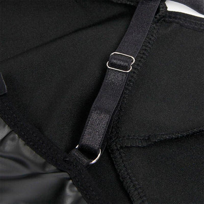 SUBBLIME - 955373 DRESS WITH BLACK LEATHER STRAPS S/M - Happytoys Sexshop: online sex shop for Feeling Happy & Easy 😊 - Discreet geleverd