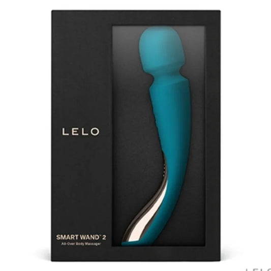 LELO - SMART MEDIUM WAND 2 OCEAN BLUE MASSAGER - Happytoys Sexshop: online sex shop for Feeling Happy & Easy 😊 - Discreet geleverd