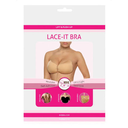 BYE-BRA - LACE-IT ENHANCEMENT PUSH-UP BLACK CUP A - Happytoys Sexshop: online sex shop for Feeling Happy & Easy 😊 - Discreet geleverd