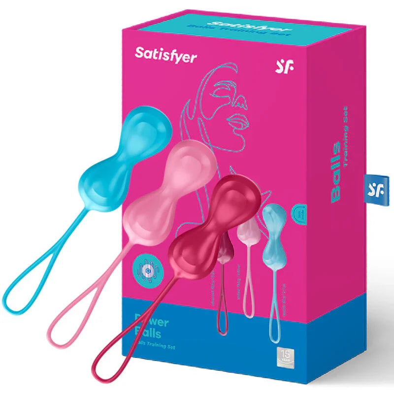 SATISFYER - LOVEBALLS TRAINING SET 1 - Happytoys Sexshop: online sex shop for Feeling Happy & Easy 😊 - Discreet geleverd