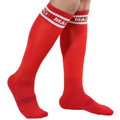 MACHO - LONG SOCKS ONE SIZE RED - Happytoys Sexshop: online sex shop for Feeling Happy & Easy 😊 - Discreet geleverd