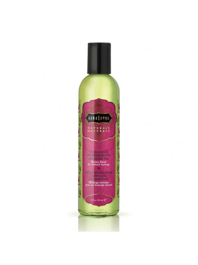 Kamasutra - Naturals Massage oil - Granaatappel - Happytoys Sexshop: Toys for Feeling Happy & Easy 😊 - Discreet geleverd