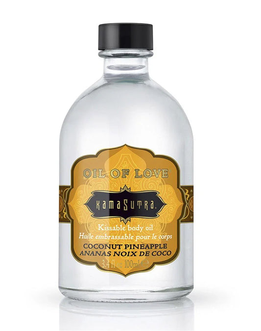 Kamasutra - Oil of Love - Coconut Pineapple - Happytoys Sexshop: Toys for Feeling Happy & Easy 😊 - Discreet geleverd