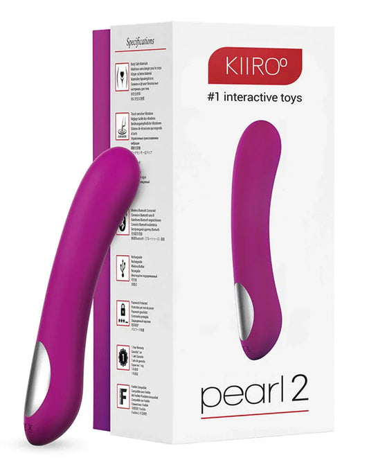 KIIROO Pearl 2 Interactive G-Spot Vibrator - Happytoys Sexshop: Toys for Feeling Happy & Easy 😊 - Discreet geleverd