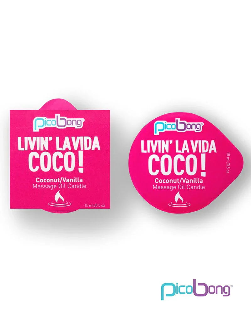 PicoBong - Massage Kaars - Coconut / Vanilla (22 Pack) - Happytoys Sexshop: Toys for Feeling Happy & Easy 😊 - Discreet geleverd