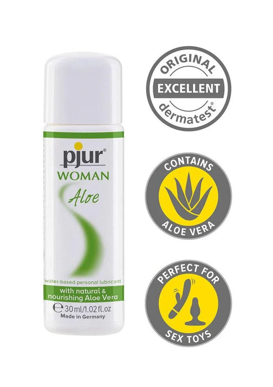 pjur Woman Aloe WB 30ml Glijmiddel - Happytoys Sexshop: Toys for Feeling Happy & Easy 😊 - Discreet geleverd