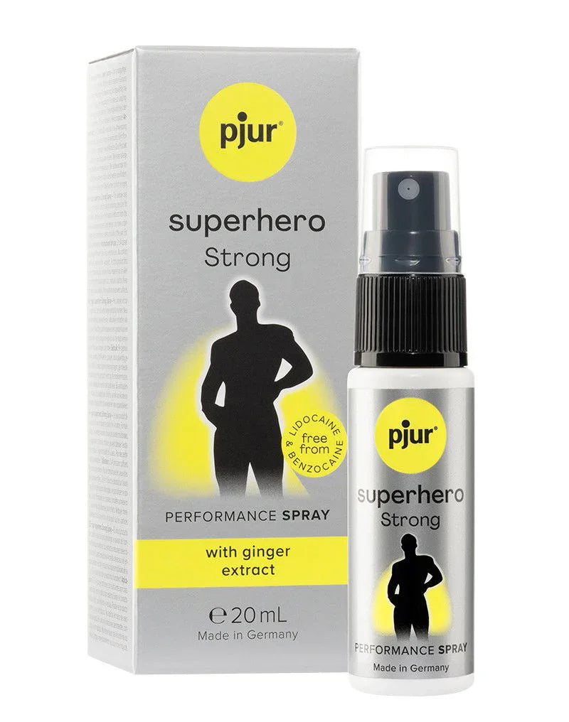 pjur - Superhero Strong Delay Spray - 20 ml - Happytoys Sexshop: Toys for Feeling Happy & Easy 😊 - Discreet geleverd