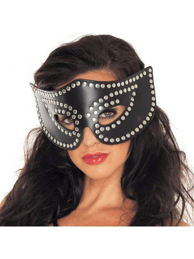 Rimba - Open oogmasker versierd met nieten - Happytoys Sexshop: Toys for Feeling Happy & Easy 😊 - Discreet geleverd
