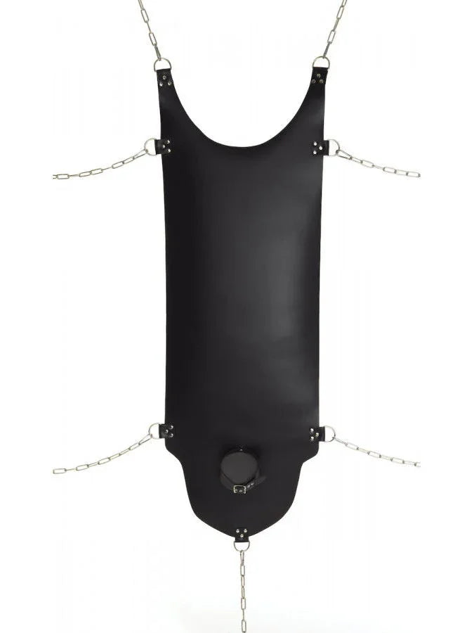 Rimba - Sling / Hangmat met vaste halsband en D-Ringen. (zonder ketting) - Happytoys Sexshop: Toys for Feeling Happy & Easy 😊 - Discreet geleverd