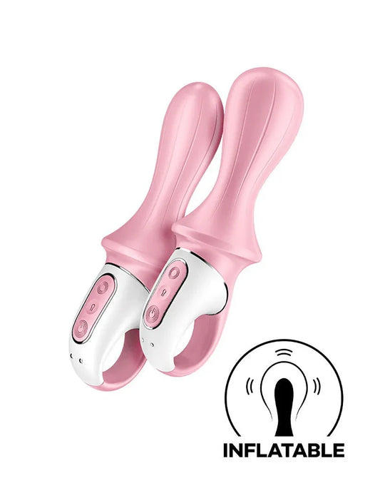 Satisfyer - Air Pump Booty 5+ - Opblaasbare Anale Vibrator (met App Control) - Roze - Happytoys Sexshop: Toys for Feeling Happy & Easy 😊 - Discreet geleverd