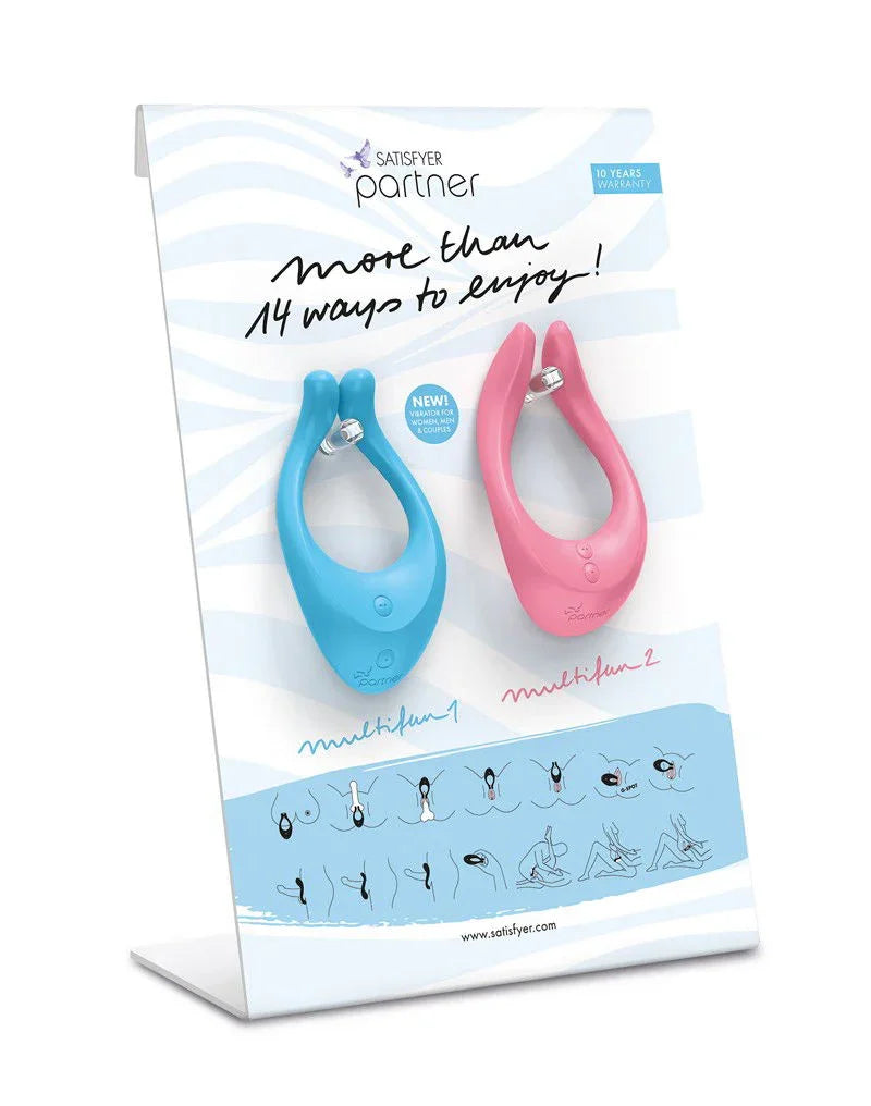 Satisfyer Partner Multifun Display + Testers - Happytoys Sexshop: Toys for Feeling Happy & Easy 😊 - Discreet geleverd