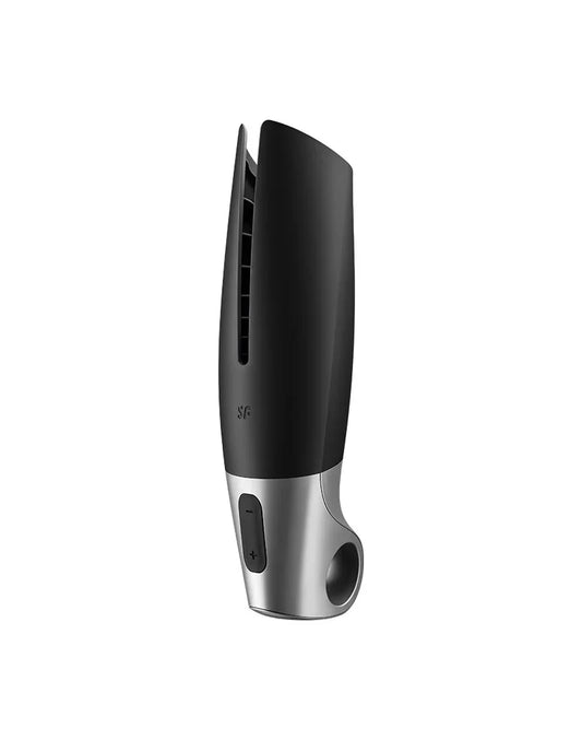 Satisfyer - Power Masturbator (met App Control) - Masturbator - Zwart & Zilver - Happytoys Sexshop: Toys for Feeling Happy & Easy 😊 - Discreet geleverd