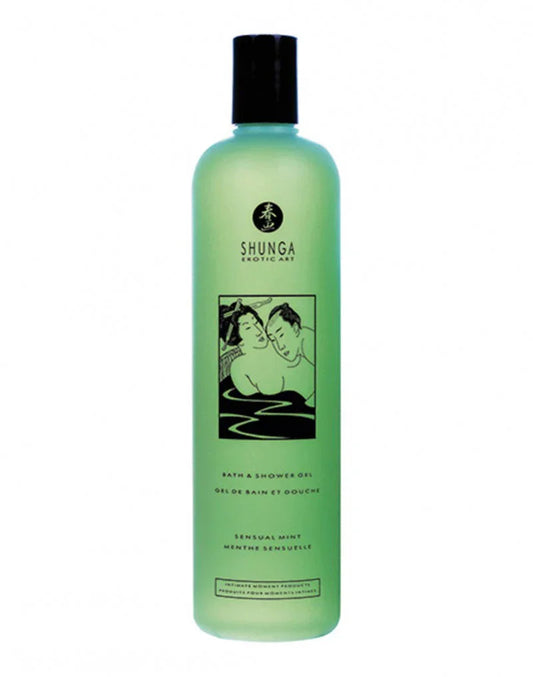 Shunga - Bad- & Douchegel - Sensual Mint - 500 ml - Happytoys Sexshop: Toys for Feeling Happy & Easy 😊 - Discreet geleverd