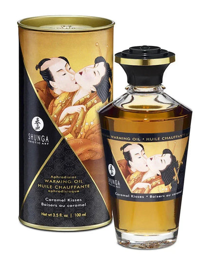 Beste vandaag nog: Warming Oil - Caramel Kisses - 100 ml by Shunga - bij Happytoys Sexshop: Toys for Feeling Happy & Easy 😊
