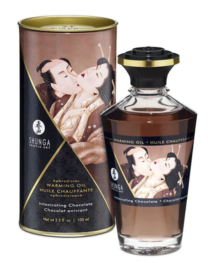 Beste vandaag nog: Warming Oil - Intoxicating Chocolate - 100 ml by Shunga - bij Happytoys Sexshop: Toys for Feeling Happy & Easy 😊